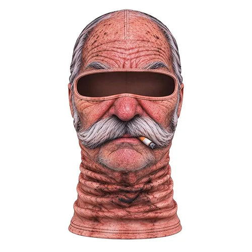 Pasamontañas cara de abuelo