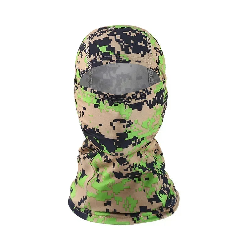Pasamontañas de camuflaje y colores