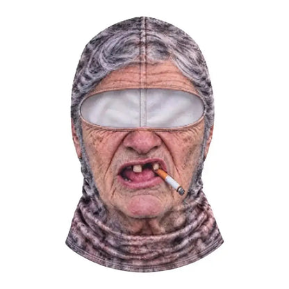 Pasamontañas cara de abuelo