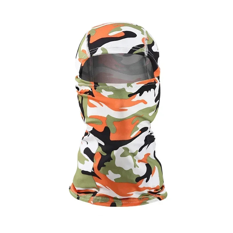 Pasamontañas de camuflaje y colores