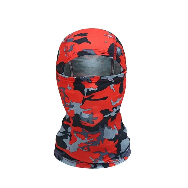 Pasamontañas de camuflaje y colores · Camuflaje rojo