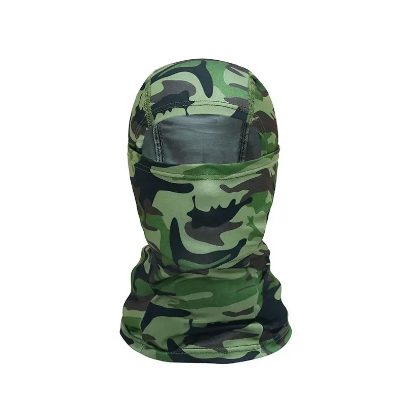 Pasamontañas de camuflaje y colores