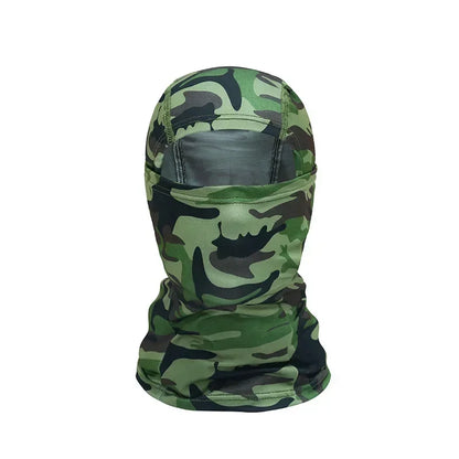 Pasamontañas de camuflaje y colores