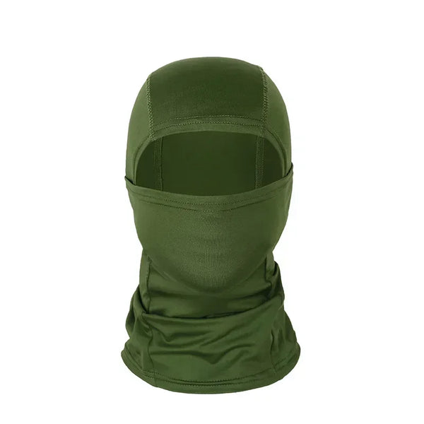 Pasamontañas de camuflaje y colores · Verde militar
