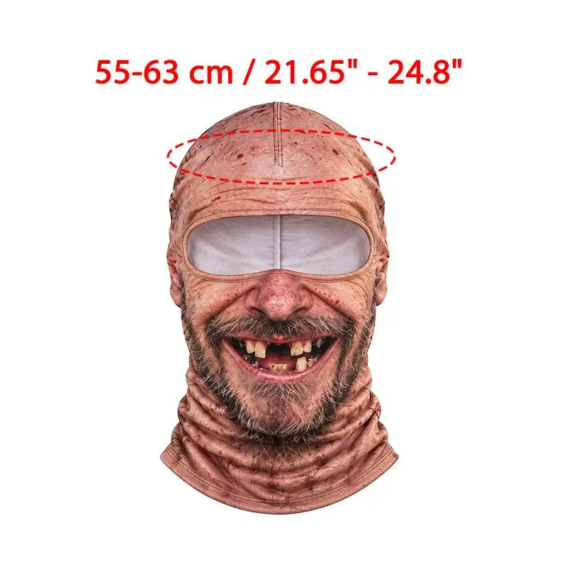 Pasamontañas cara de abuelo