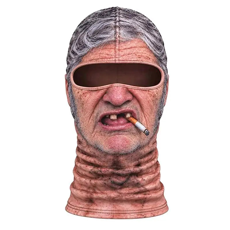 Pasamontañas cara de abuelo