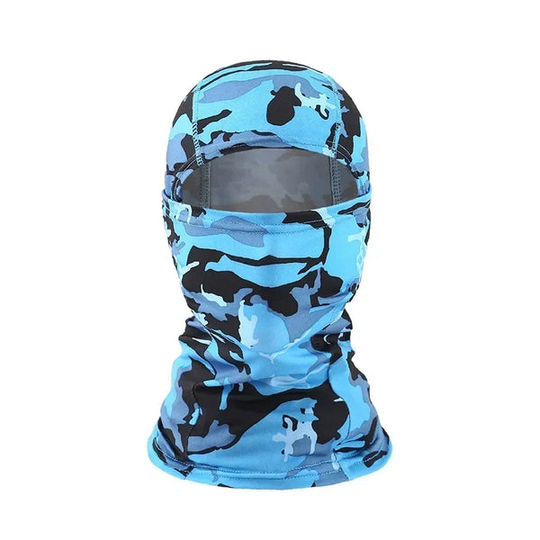Pasamontañas de camuflaje y colores · Camuflaje azul
